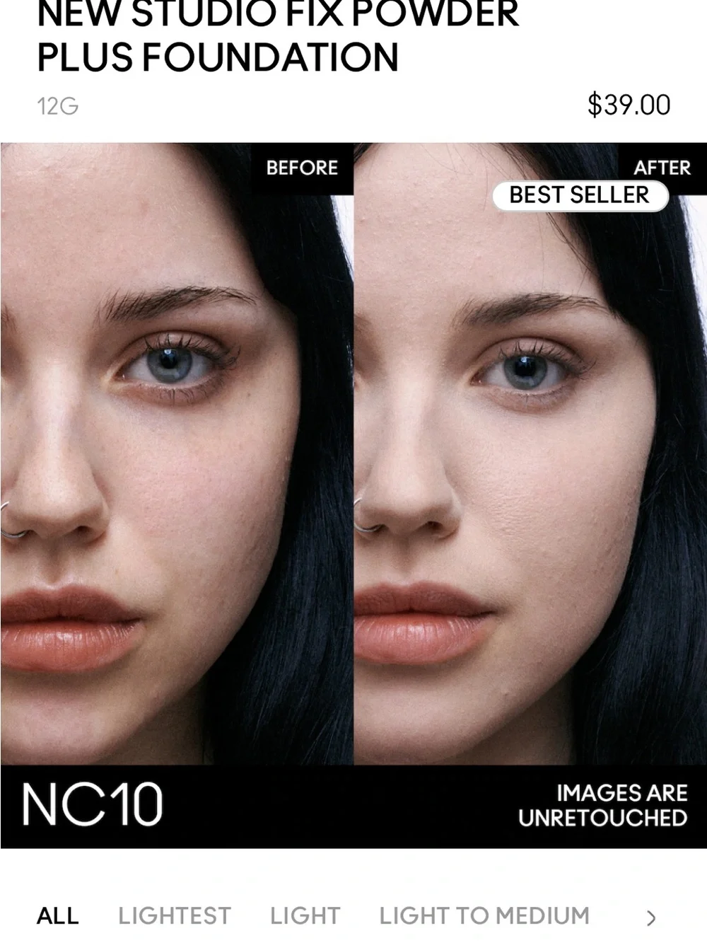 MAC Studio Fix Powder Plus Foundation - NC10 New gorulmx
